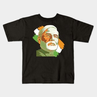 Narendra Modi India Prime Minister Namo BJP Supporter Kids T-Shirt